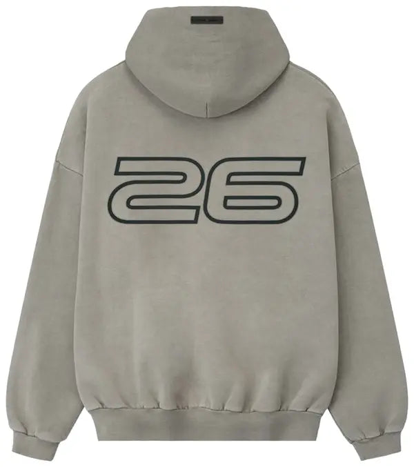 Fear Of God Essentials Heavy Fleece 90s Hoodie 'Smoke Grey'