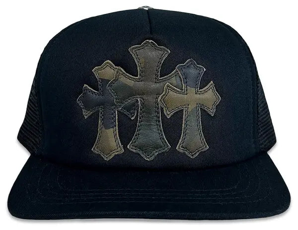 Chrome Hearts Triple Cross Cemetery Trucker Hat 'Camo'