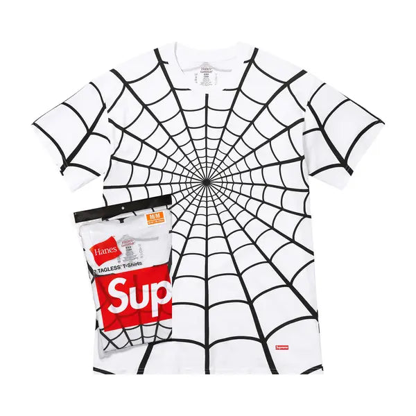 Supreme x Hanes Spider-Man Tagless Tee 'White'