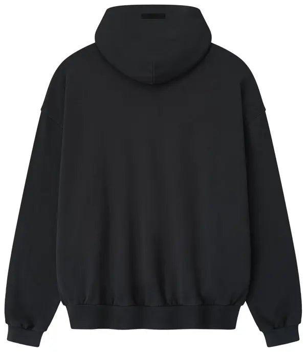 Fear of God Essentials Varsity 90s Fit Hoodie 'Vintage Black' - Hypepieces