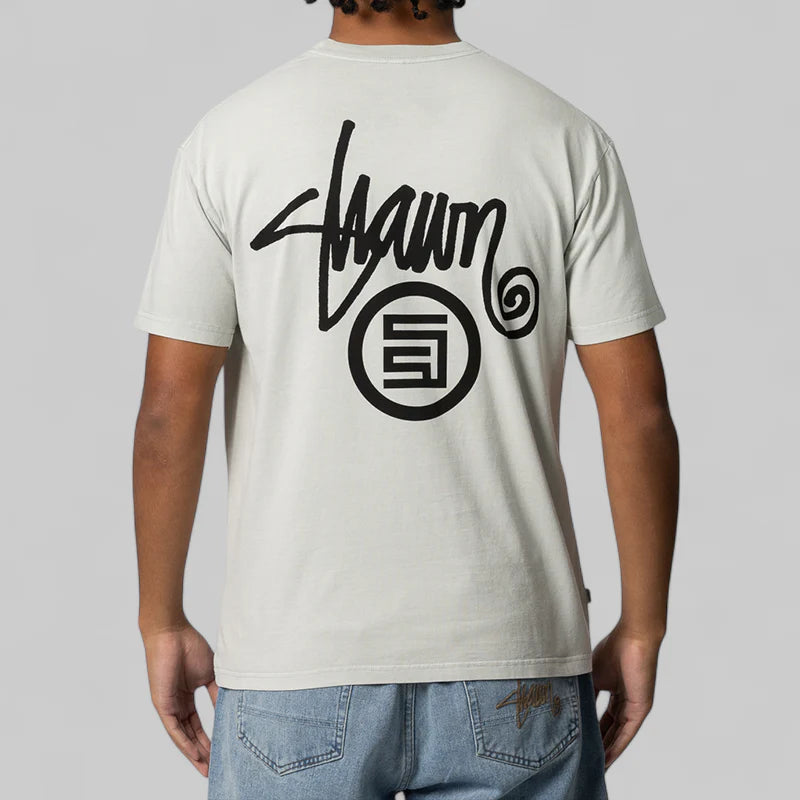S/Double Shawn Dot T-Shirt - Washed Grey