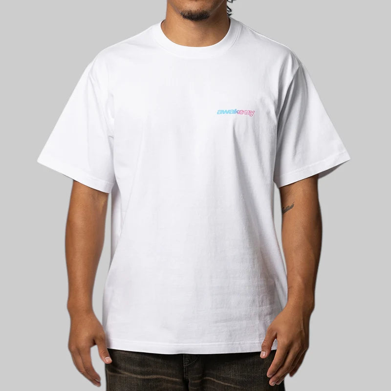 Awake NY Gradient Sport Tee 'White'