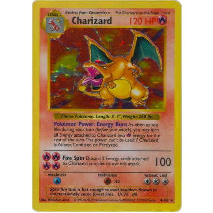 Pokemon Base Set Holo Charizard 1999