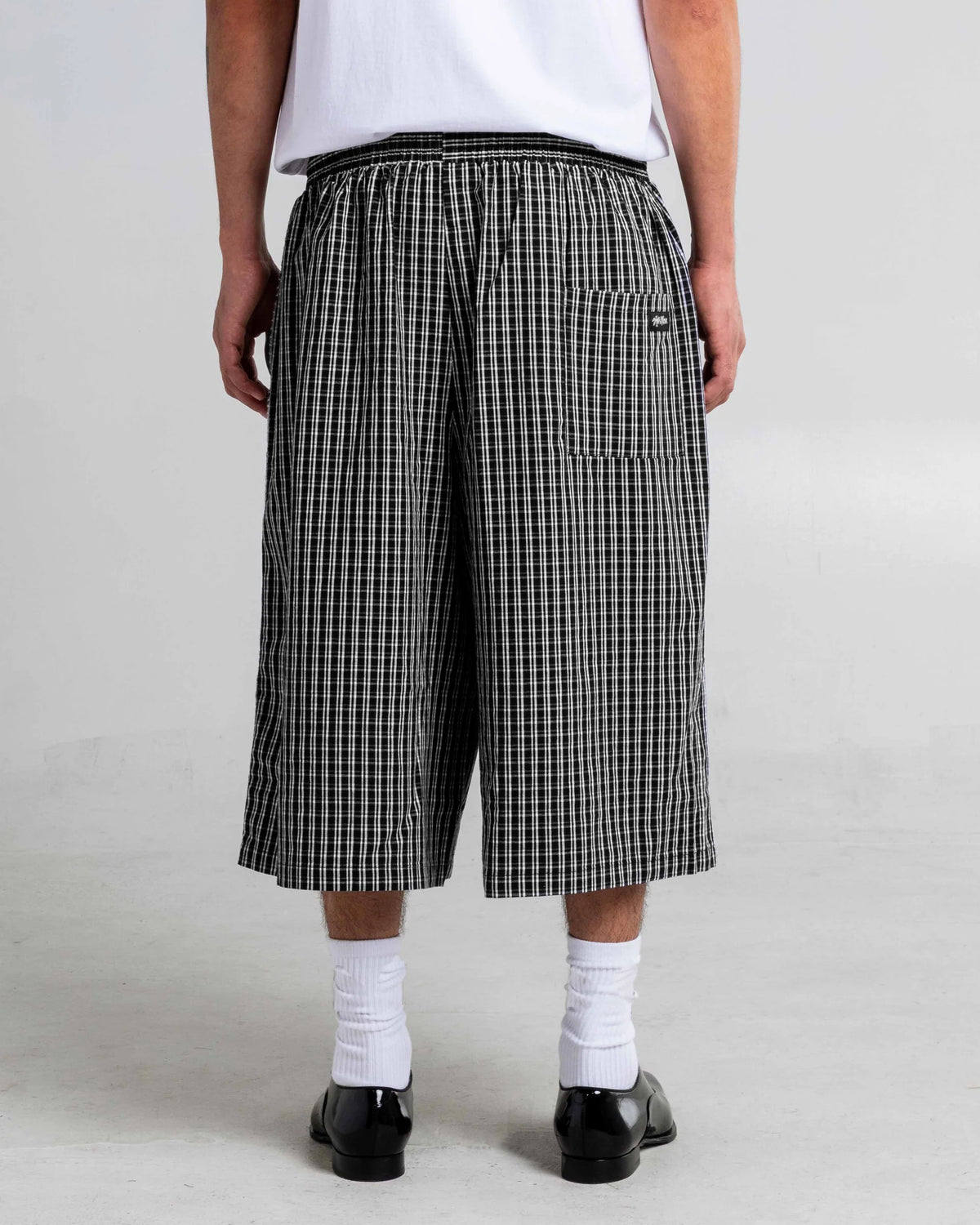 Shaka Wear Baggy Plaid Shorts 'Black'