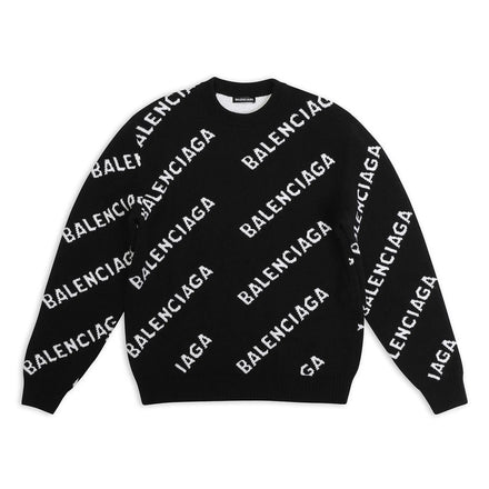 Balenciaga Logo Knit Jersey
