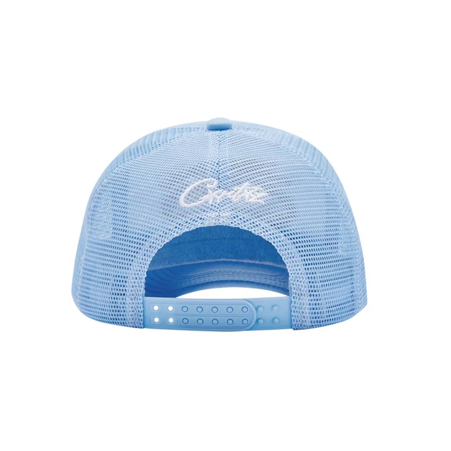 Corteiz 5 Star Baby Blue Trucker Hat