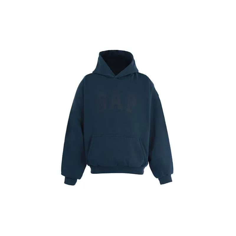 Yeezy Gap x Balenciaga Shrunken Dove Hoodie Dark Blue