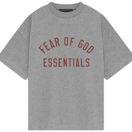 Fear of God Essentials Jersey Crewneck Tee 'Dark Heather'