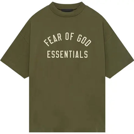 Fear of God Essentials Jersey Crewneck Tee 'Military
