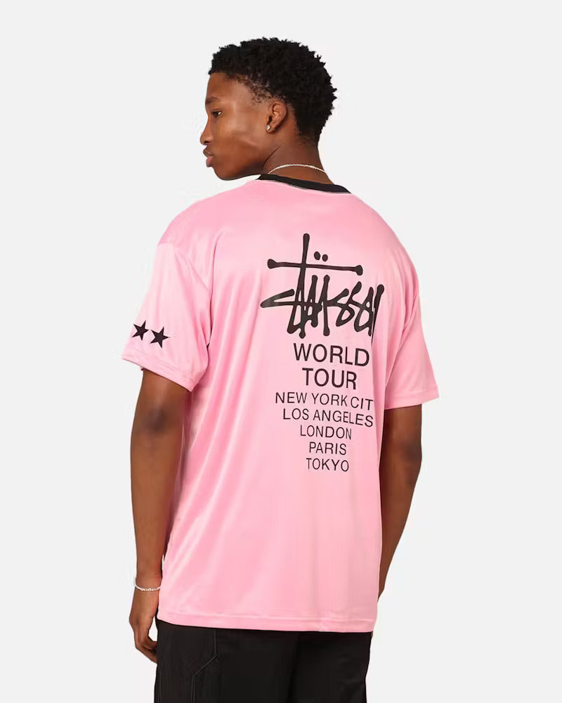 Stussy Football Tee Pink