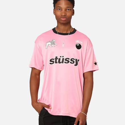 Stussy Football Tee Pink