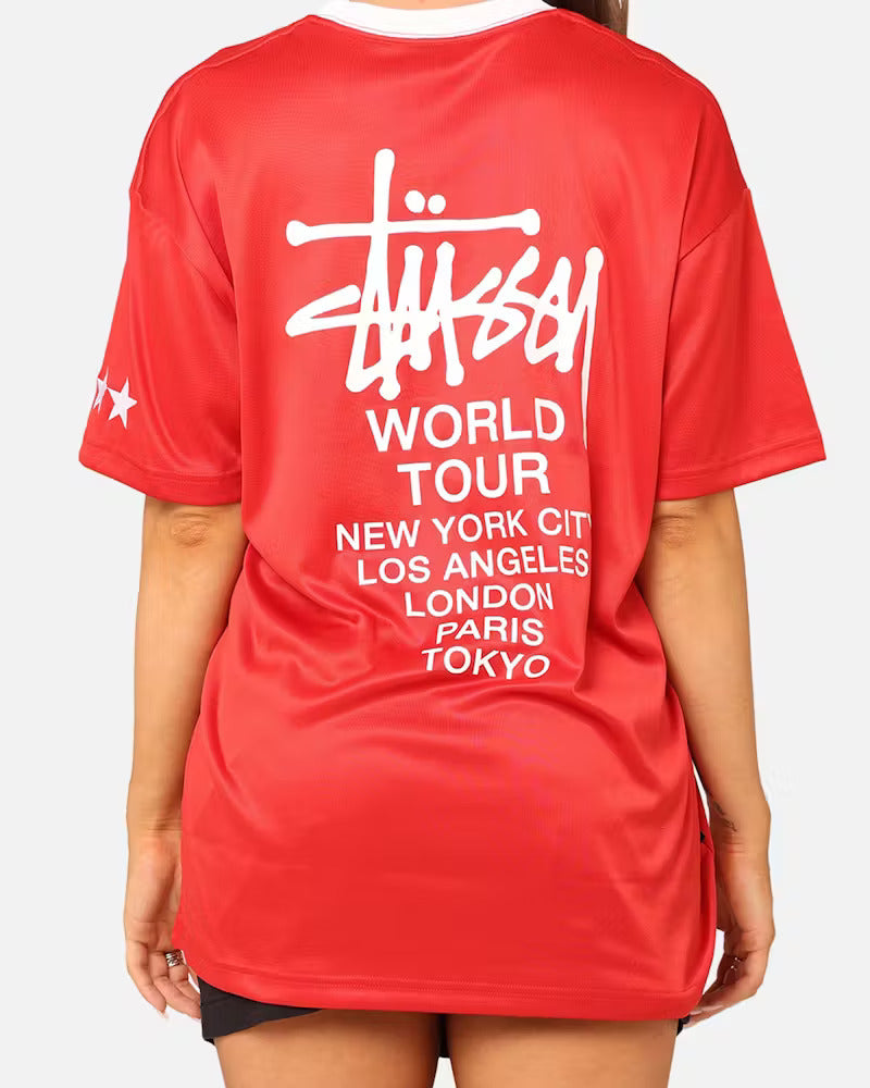 Stussy Football Jersey Red - Hypepieces