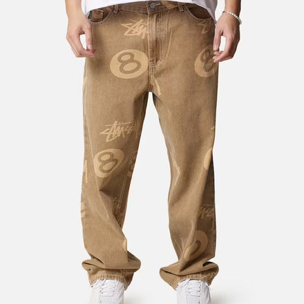 Stussy 8 Ball Brown Jeans
