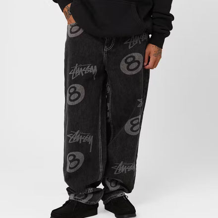 Stussy 8 Ball Black Jeans