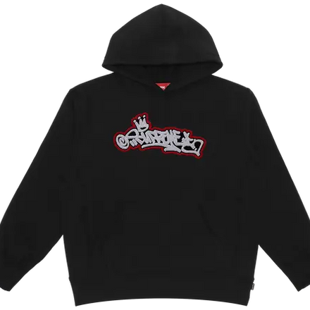 Supreme Handstyle Hooded Sweatshirt 'Black'