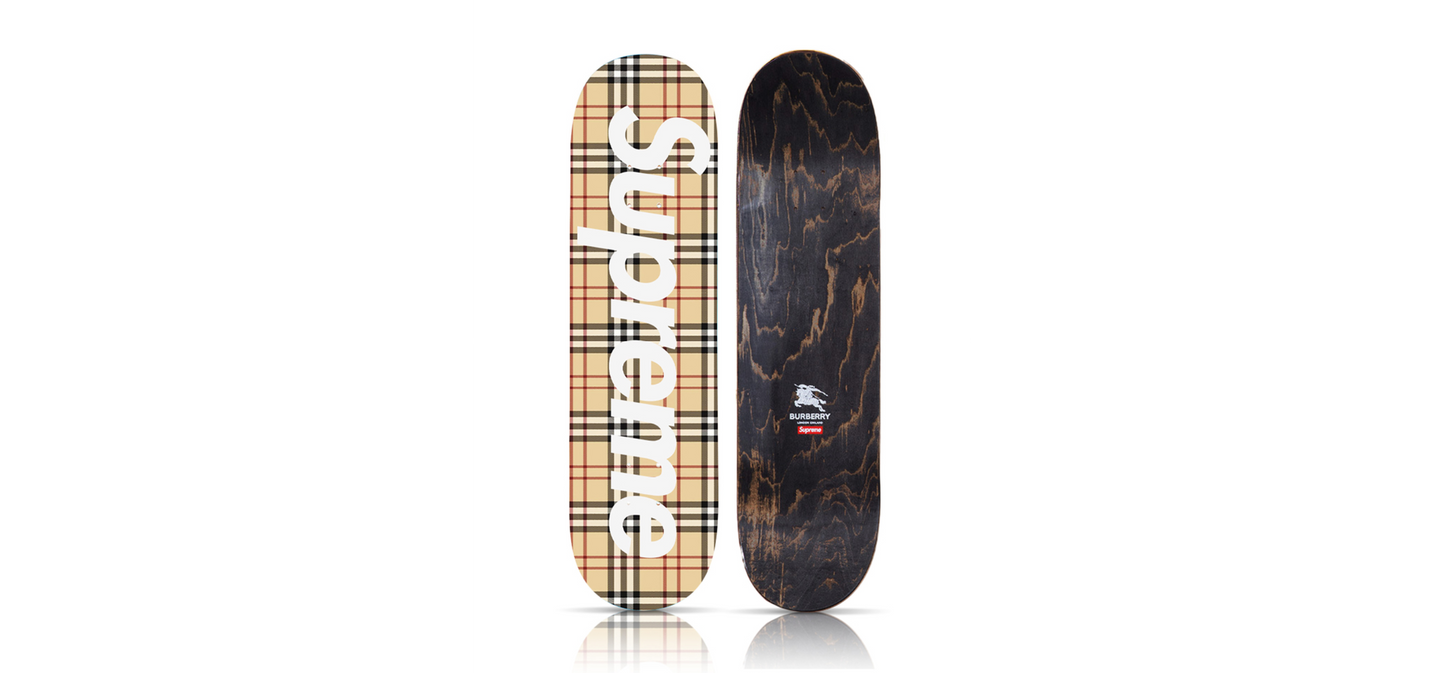 Supreme x Burberry Skate Deck