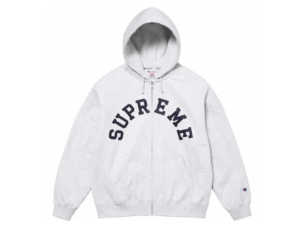 Supreme x Champion Zip Up Grey
