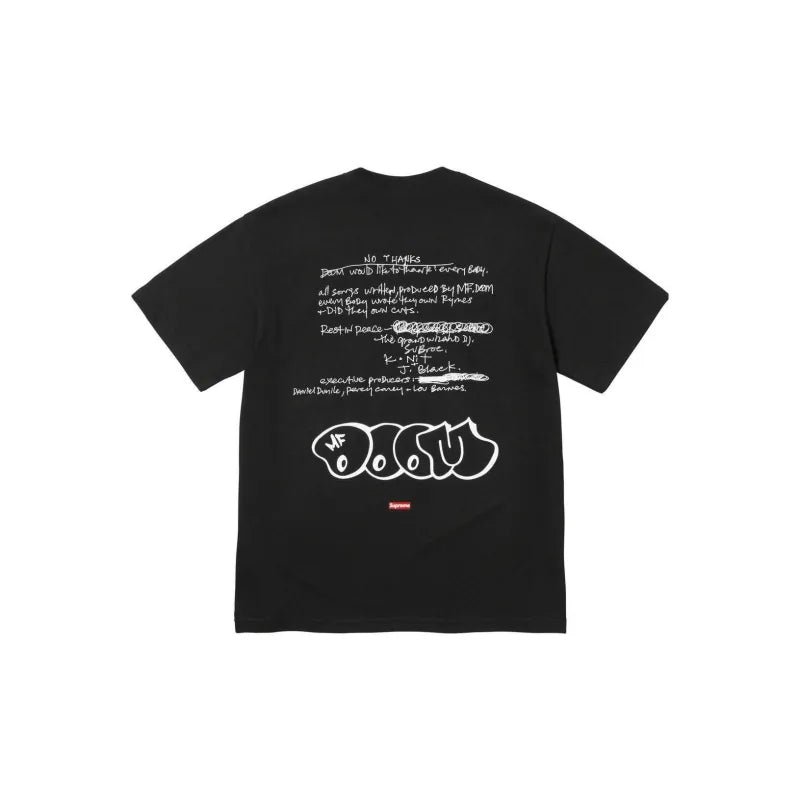 Supreme Black MF Doom Tee