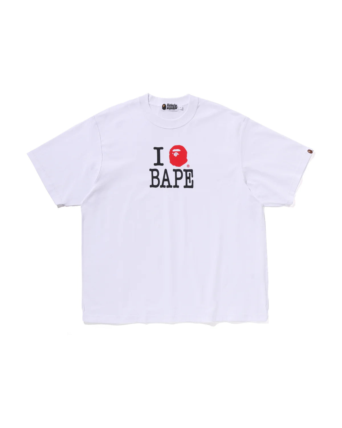 Bape Logo Inside Out Relaxed Fit T-Shirt - White - Hypepieces