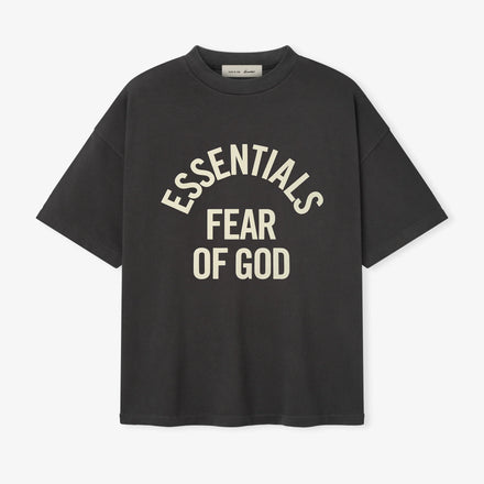 Fear Of God Essentials 90s Campus Tee Faded Black - Hypepieces