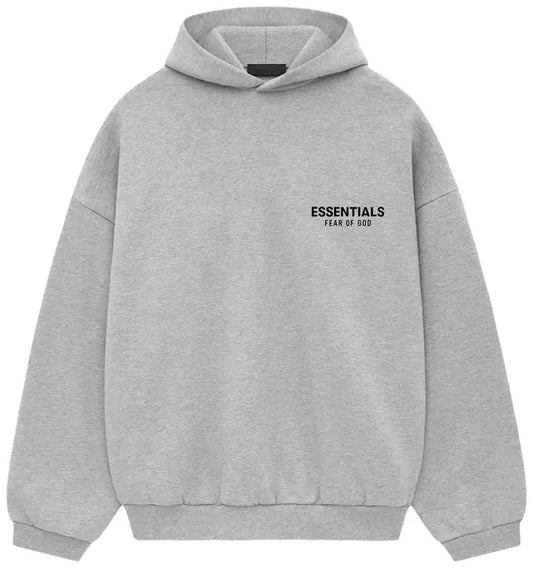 Fear of God Essentials Fleece Hoodie II 'Light Heather Grey' - Hypepieces