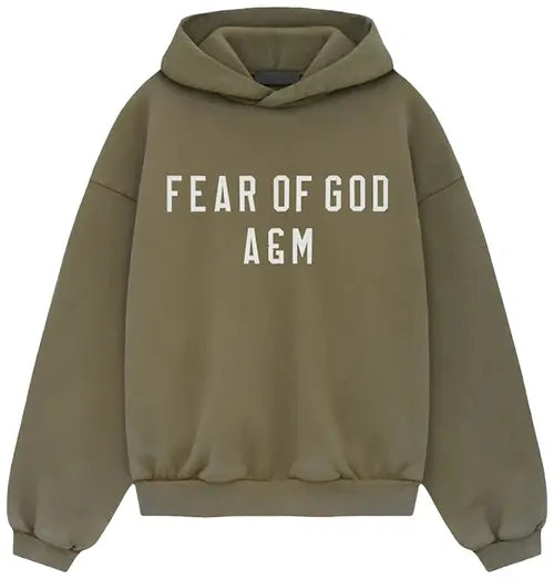 Fear of God Essentials Fleece Hoodie 'Military' - Hypepieces