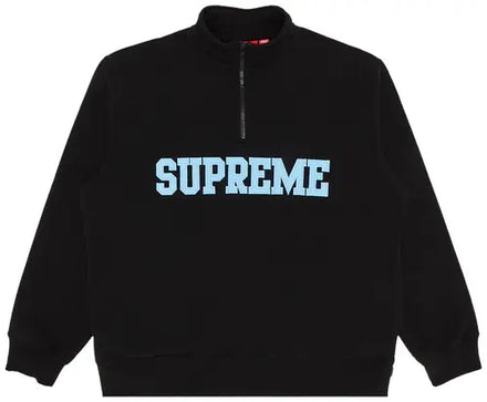 Supreme Collegiate Half Zip Pullover Jersey  'Black'