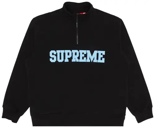 Supreme Collegiate Half Zip Pullover Jersey  'Black'