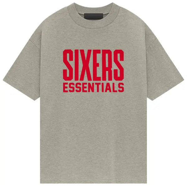 Fear of God Essentials Sixers Tee Warm Heather - Hypepieces