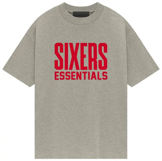 Fear of God Essentials Sixers Tee Warm Heather - Hypepieces