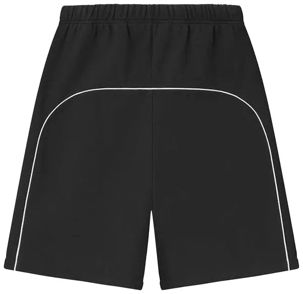 Fear of God Essentials Relaxed Fleece Sweatshort With Piping 'Jet Black/Cloud White'