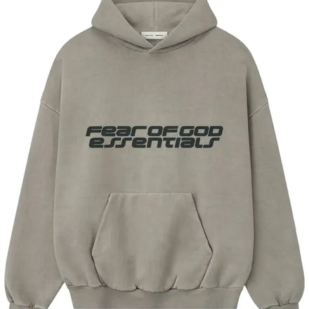 Fear Of God  Essentials Heavy Fleece 90s Hoodie 'Smoke Grey'