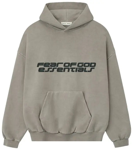 Fear Of God  Essentials Heavy Fleece 90s Hoodie 'Smoke Grey'