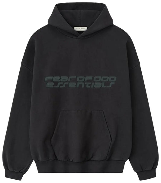 Fear Of God Essentials Heavy Fleece 90s Hoodie 'Vintage Black' - Hypepieces