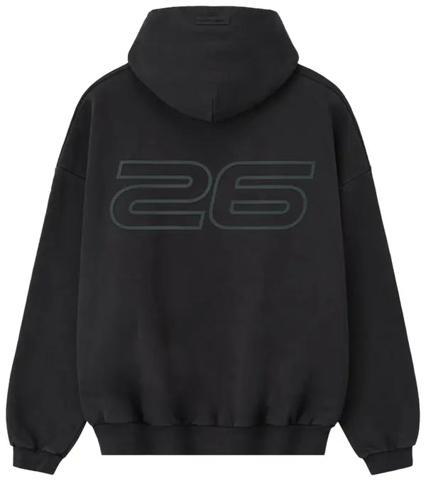 Fear Of God Essentials Heavy Fleece 90s Hoodie 'Vintage Black' - Hypepieces