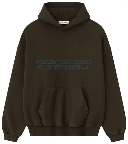 Fear of God Essentials Heavy Fleece 90s Hoodie 'Brown' - Hypepieces