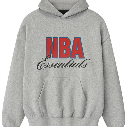 Fear of God Essentials NBA 90s Hoodie 'Concrete Heather'