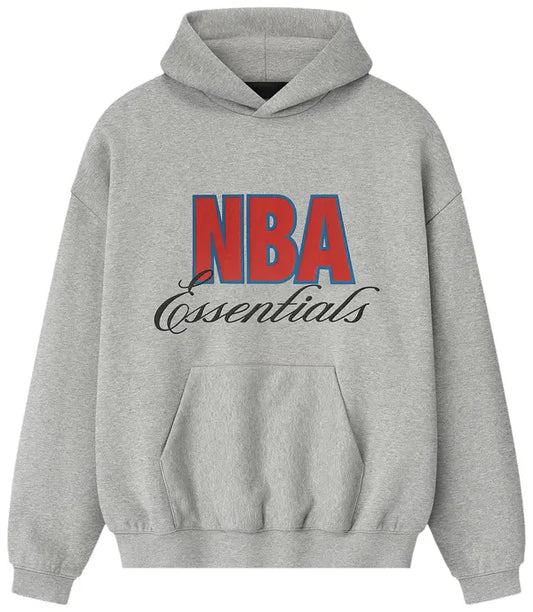 Fear of God Essentials NBA 90s Hoodie 'Concrete Heather'