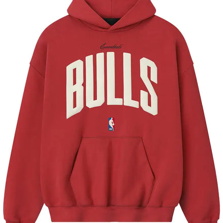 Fear of God Essentials Bulls 90s Hoodie 'Red'
