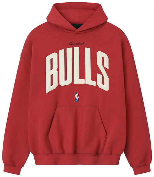 Fear of God Essentials Bulls 90s Hoodie 'Red'