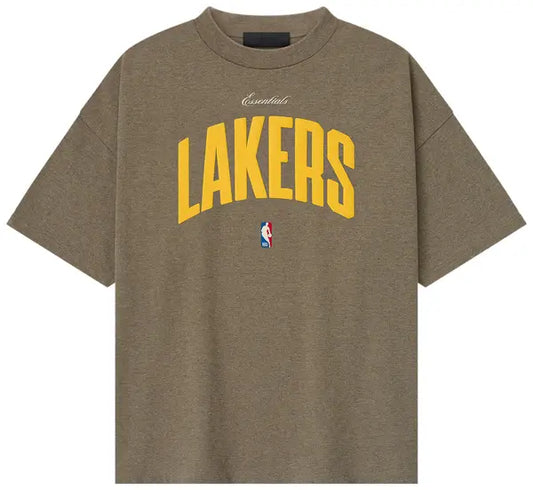 Fear of God Essentials NBA Lakers 90s Tee 'Homestead Heather'