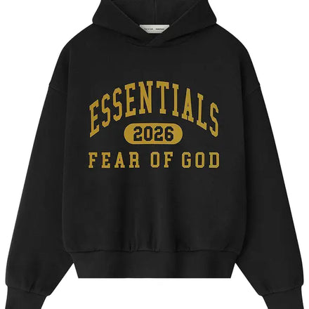 Fear of God Essentials Classic 2026 Hoodie 'Vintage Black'