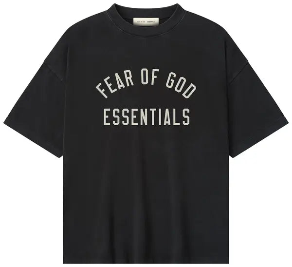 Fear of God Essentials 90s Short-Sleeve Tee 'Vintage Black' - Hypepieces