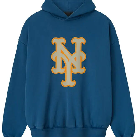 Fear of God Essentials Mets Sport Hoodie 'Blue Sapphire'