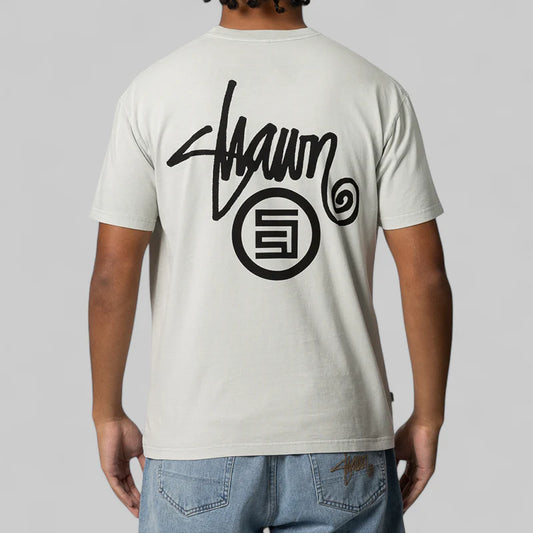 S/Double  Shawn Dot T-Shirt - Washed Grey