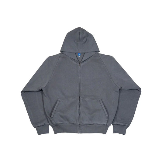 Yeezy Gap Zip Up Hoodie Dark Grey