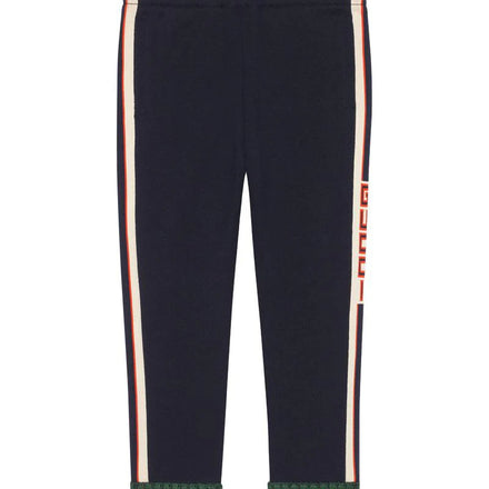 Gucci Side Stripe Sweatpants 'Navy' - Hypepieces