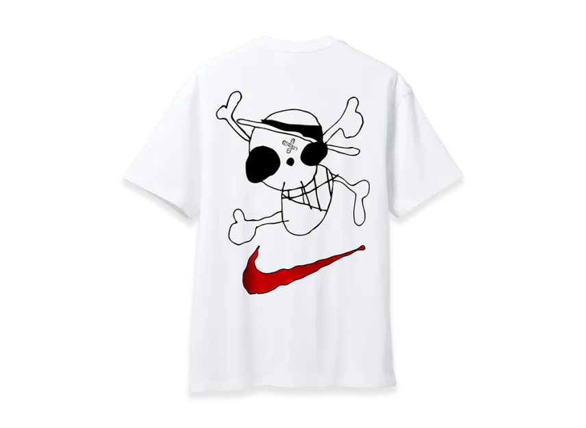 Nike x One Piece Solo Swoosh Tee Promise of Battle ‘White’