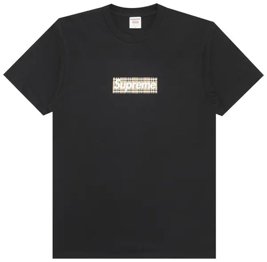 Supreme x Burberry Box Logo Tee 'Black' - Hypepieces