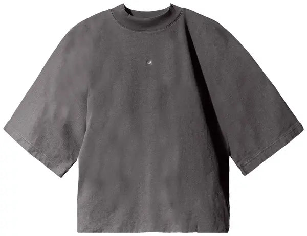 Yeezy x Gap x Balenciaga Logo Crop Tee 'Washed Black' - Hypepieces